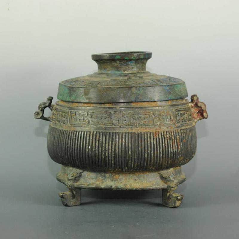 辽中京博物馆馆藏西周师道铭兽面纹青铜簋